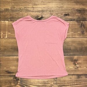 Casual Pink T-Shirt with Pocket